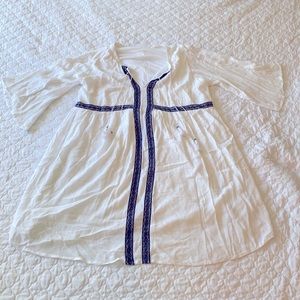 Old Navy boho style white flowy dress